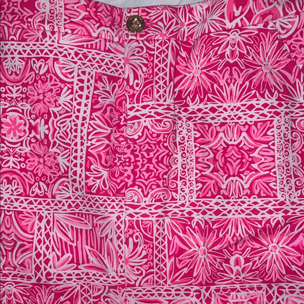 Lilly Pulitzer Pink and White Patterned Mini Skort - Picture 8 of 8